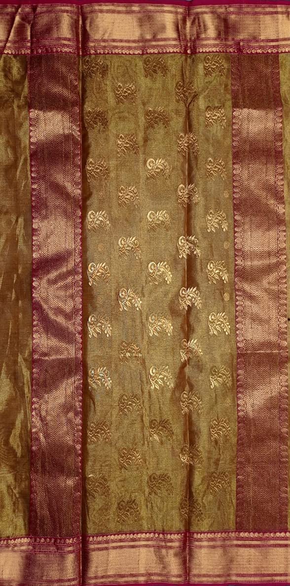 Chanderi Sareee Women's Pure Silk Saree (Multi-Coloured, SRK_18)